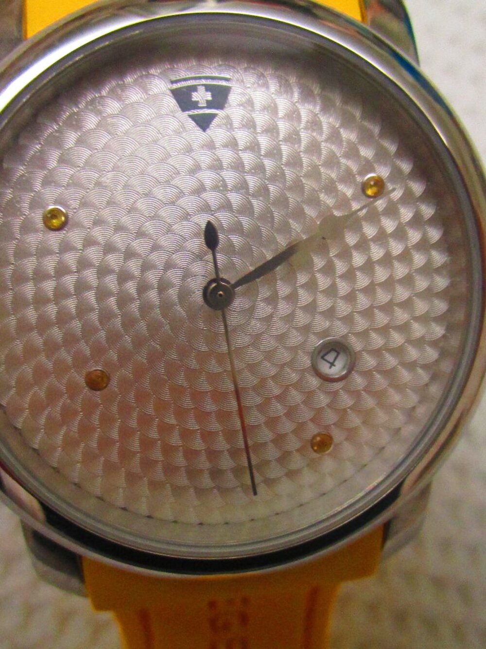 Swiss Legend "Rare" Men's Luxury Swiss Made New Planetimer Watch, w/ Yellow Band